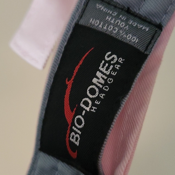 New with Tags Bio-Domes Headgear Dance Crystal Pink & Gray Visor - Picture 5 of 5